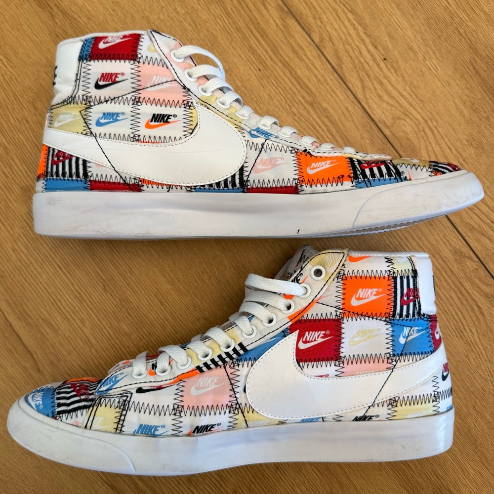 Nike Blazer Mid Patchwork Sneaker 10.5 - Picture 8 of 9
